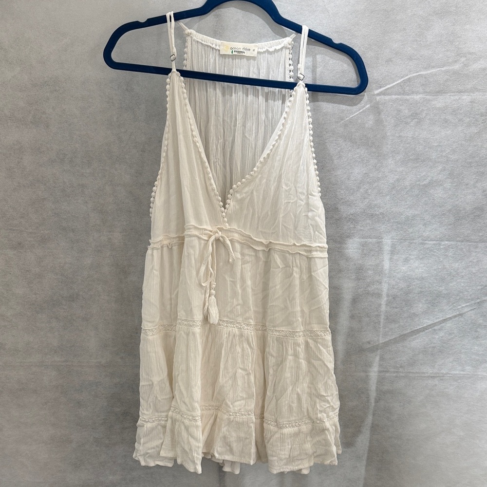 Ocean Drive White Textured dress